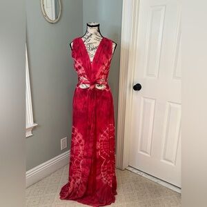 NWOT Young Fabulous & Broke tie-dye maxi dress | Size XS | Cut Outs | So Pretty